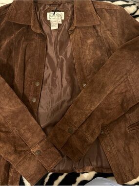 Live a Little Brown Suede Shirt Jacket